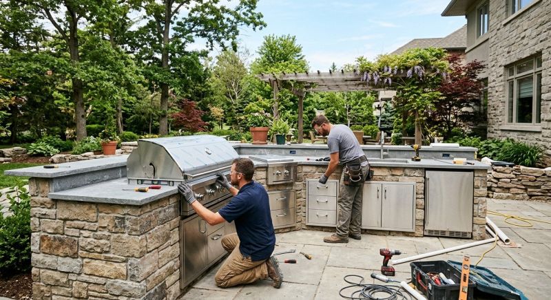 Outdoor Kitchen Installation in Summerville, SC